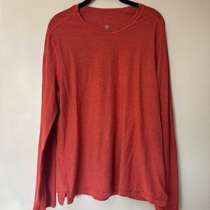 lululemon athletica Red Long Sleeve Tee